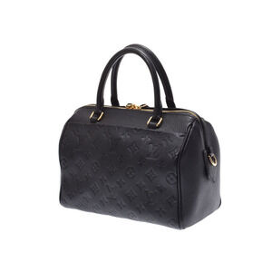 Louis Vuitton Empreinte Speedy Black Handbag Leather